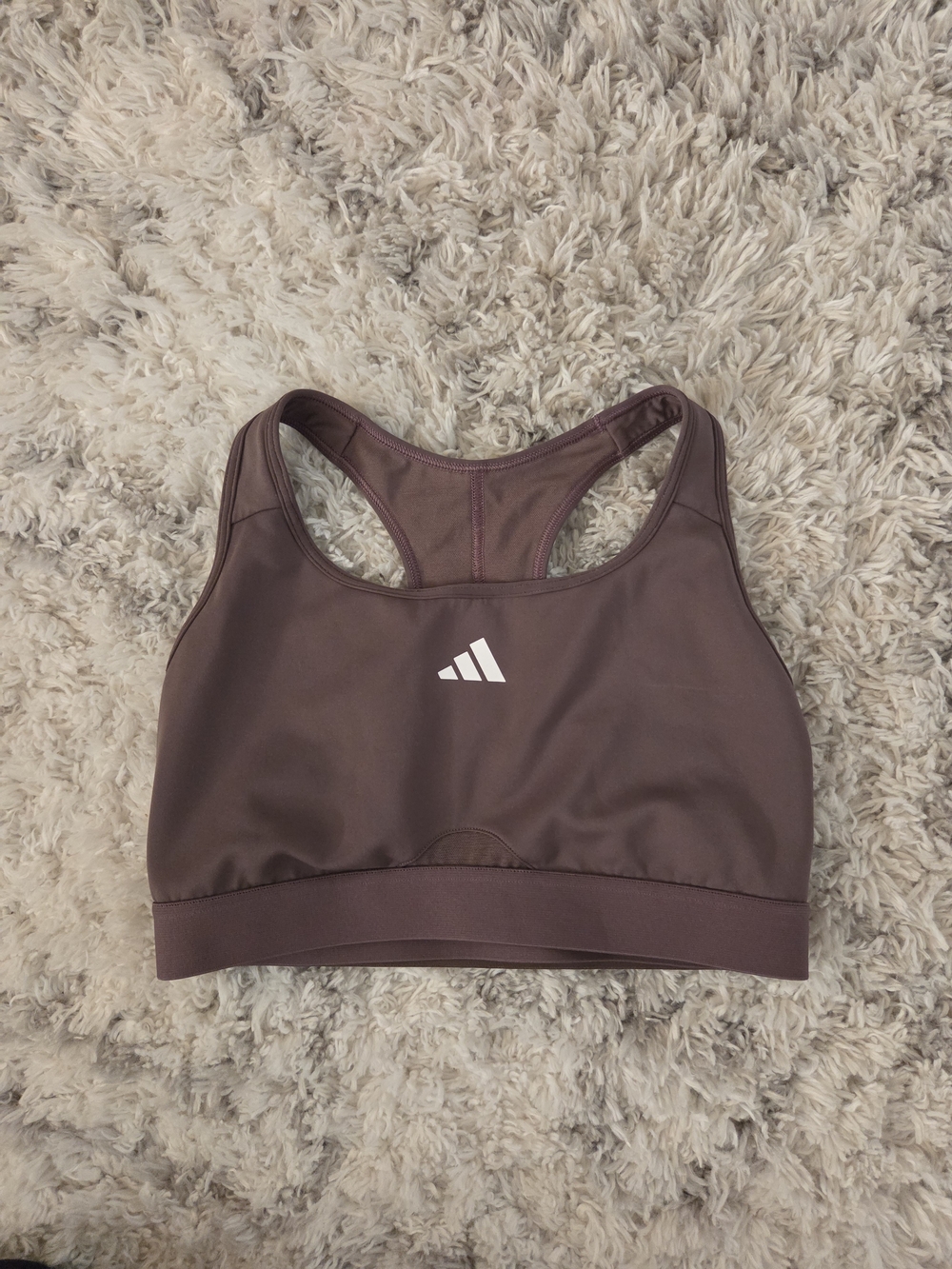 adidas Women’s Mauve Racerback Sports Bra - MD